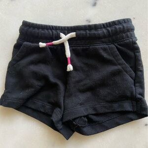 Cat & Jack Black Kids Shorts with Pink Accents